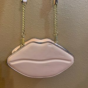 Nude Lip Crossbody Purse
